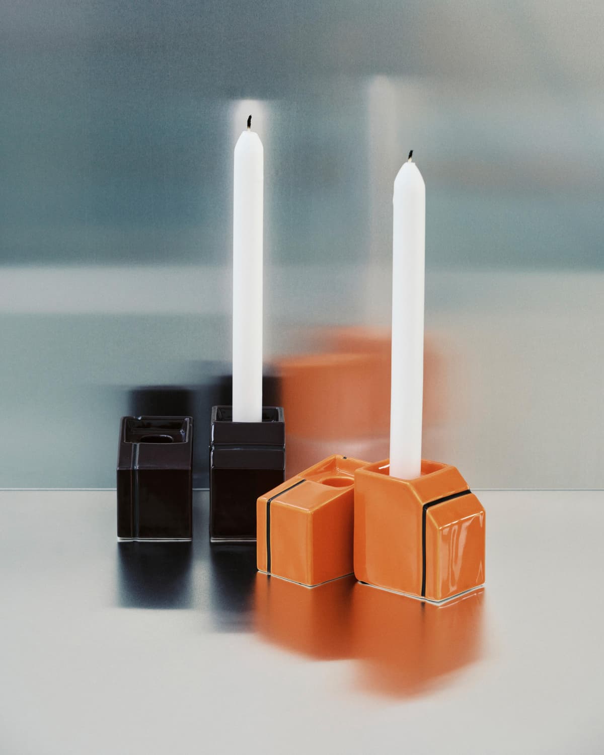Serax Silos Kandelaar Set Van 2 Orange thumbnail 3