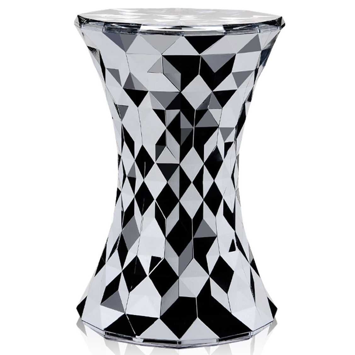 Kartell Stone Metallic Bijzettafel 30 Chroom