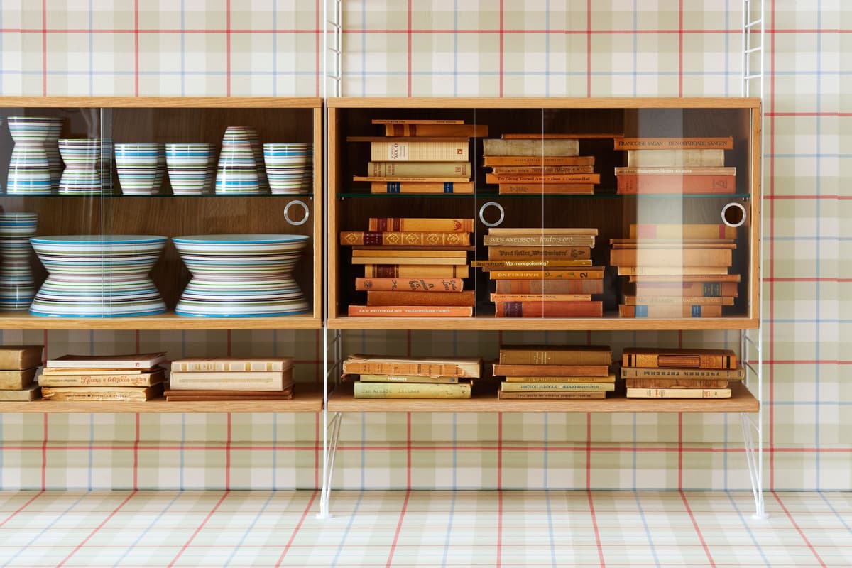 String Furniture Vitrinekast 78 X 30 X 42 Cm Naturel Essen thumbnail 3