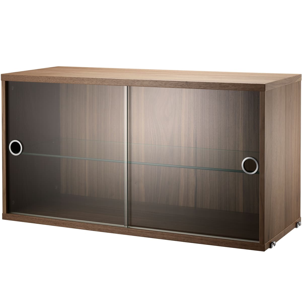 String Furniture Vitrinekast 78 X 30 X 42 Cm Walnoot