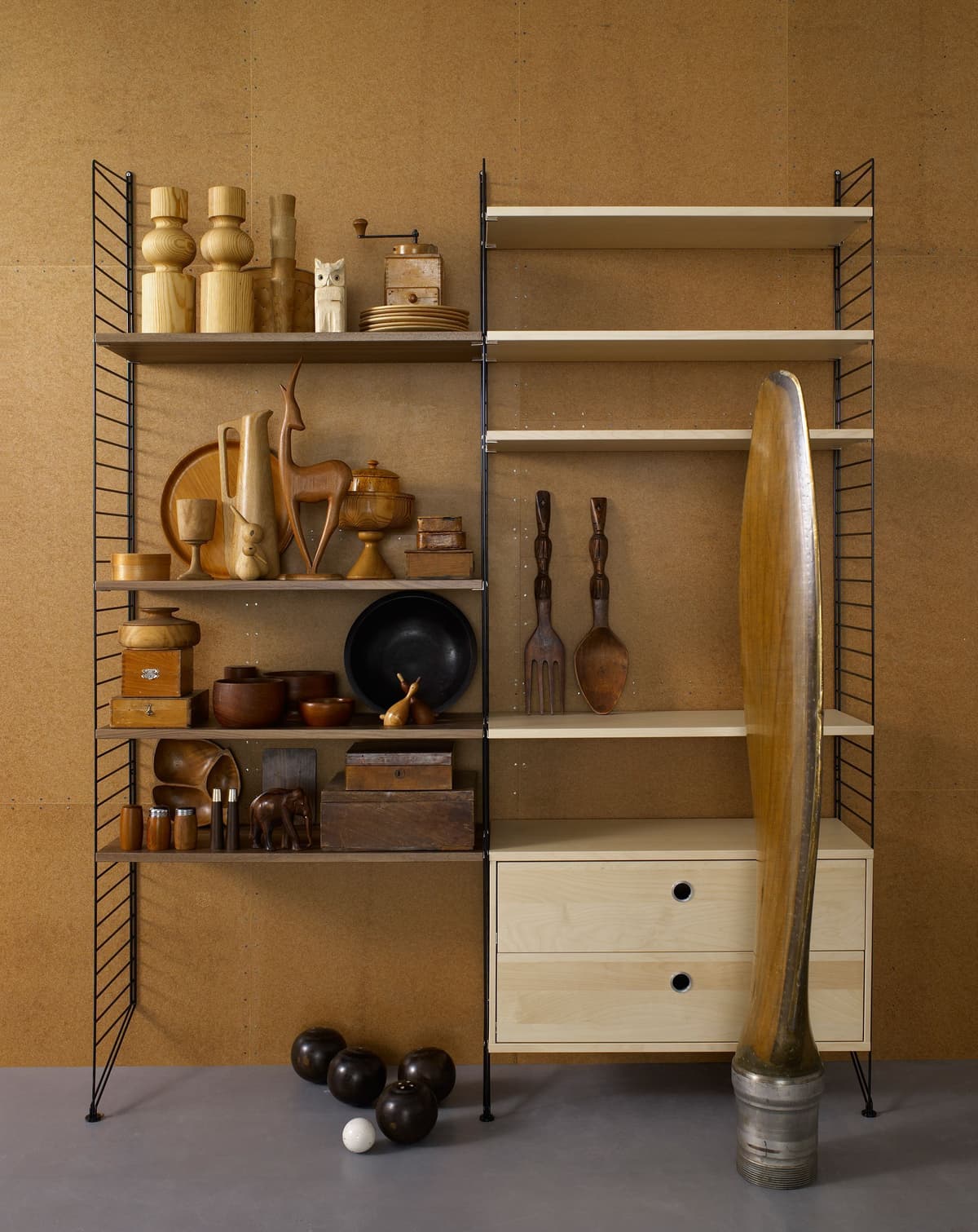 String Furniture Floor Side Panel 2-pack 30 X 200 Cm Zwart thumbnail 4