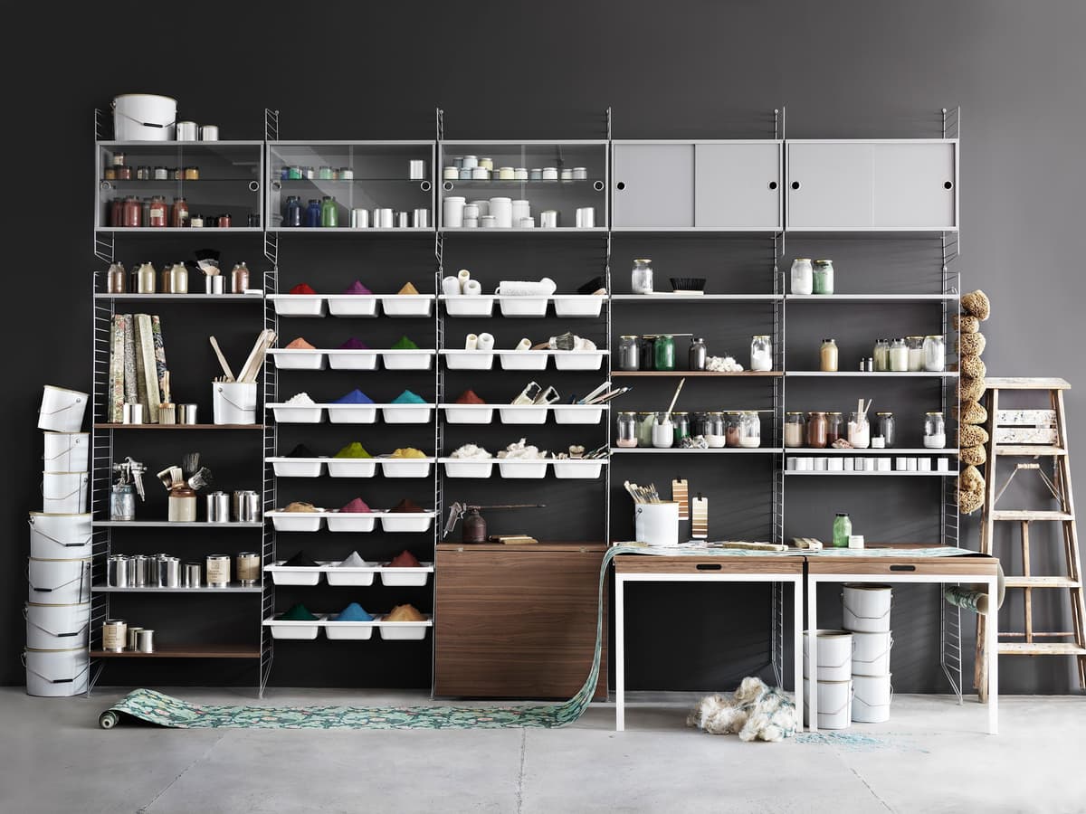 String Furniture Floor Side Panel 1-pack 30 X 85 Cm Donkergrijs thumbnail 4