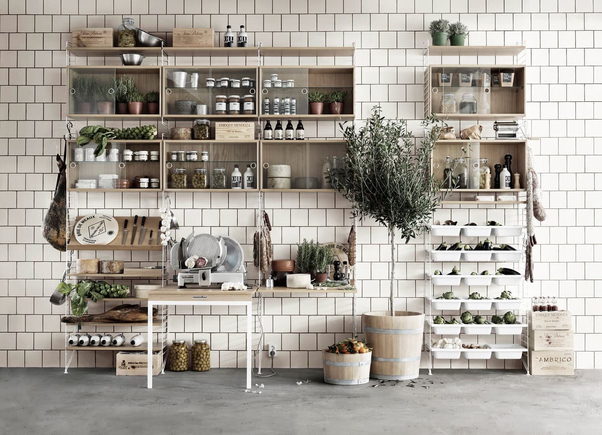 String Furniture Floor Side Panel 2-pack 30 X 85 Cm Zwart thumbnail 3