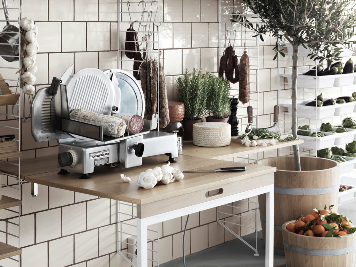 String Furniture Folding Table 78 X 96 Cm Beige/beige thumbnail 2