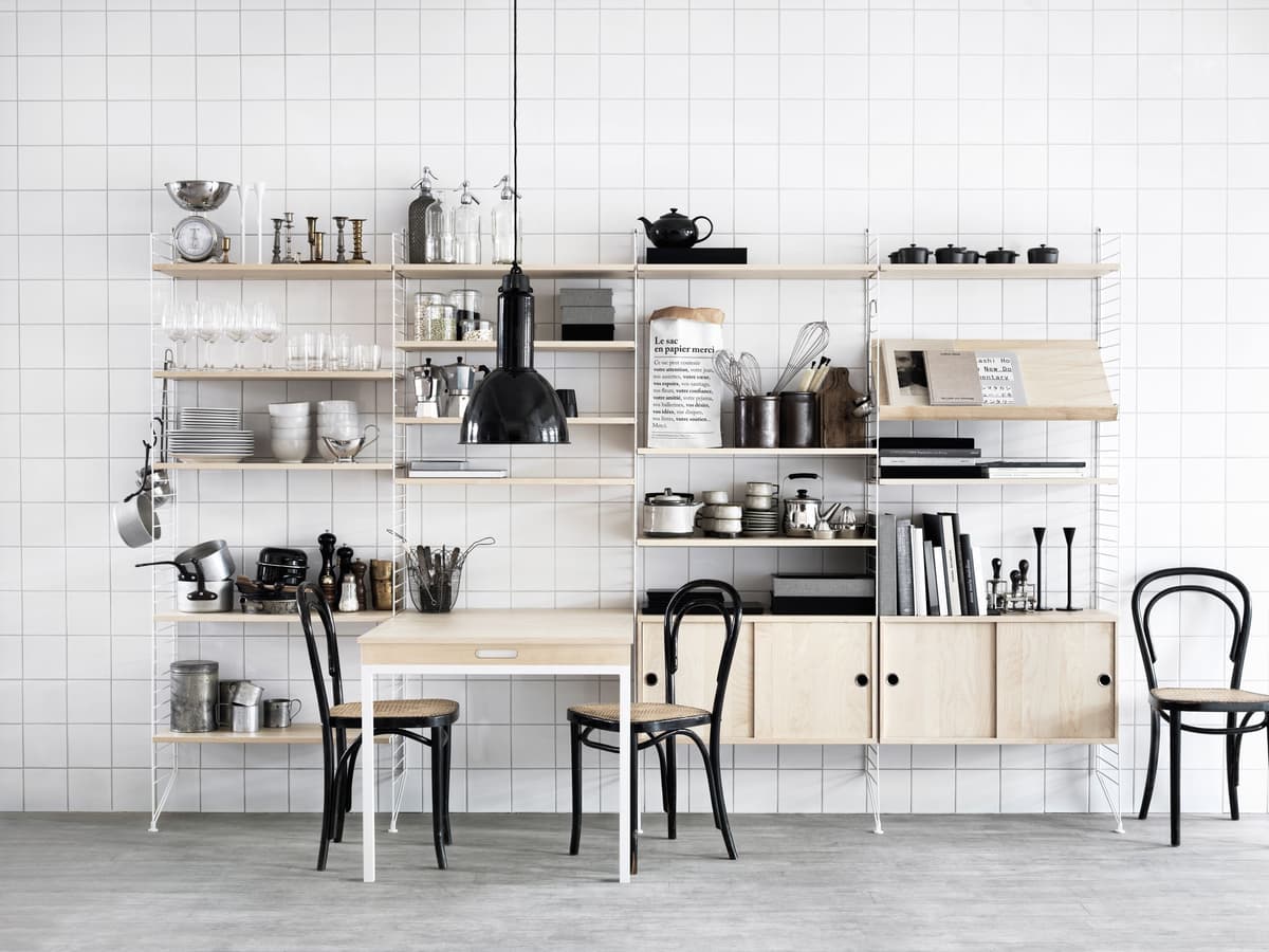 String Furniture Folding Table 78 X 96 Cm Beige/beige thumbnail 3