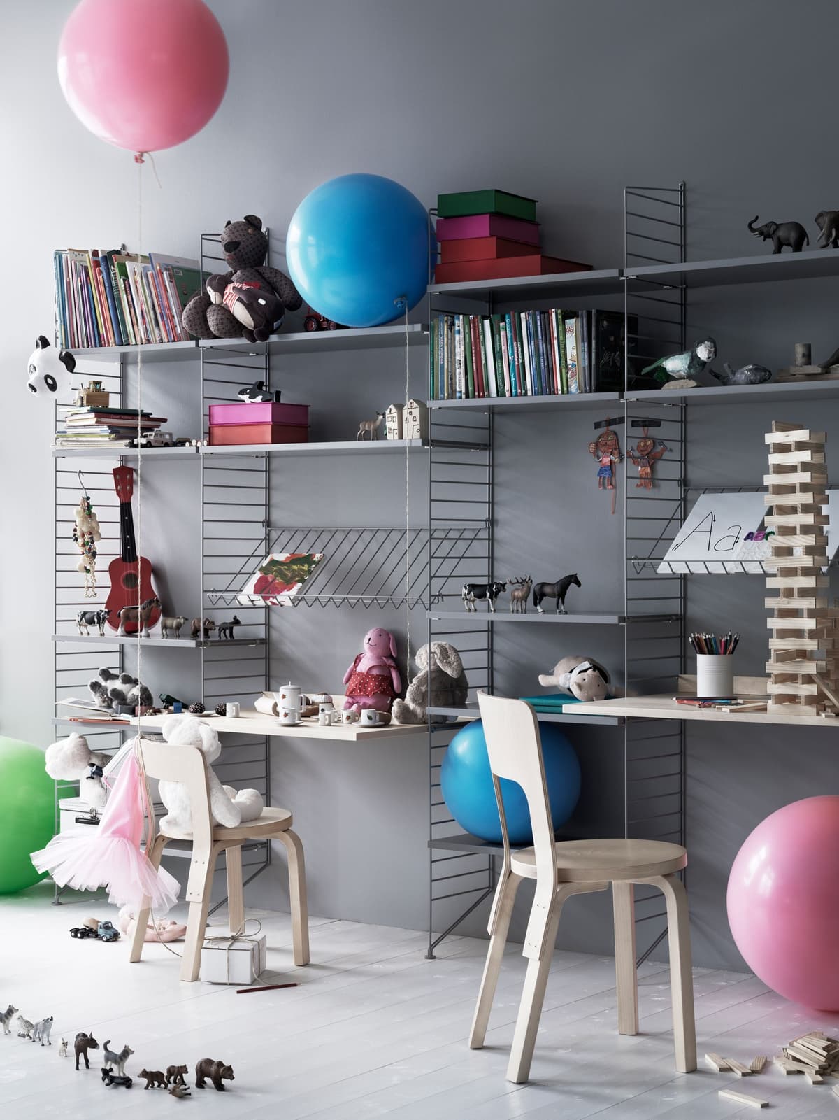 String Furniture Tijdschriftenrek  78 X 30 Cm Zwart thumbnail 3