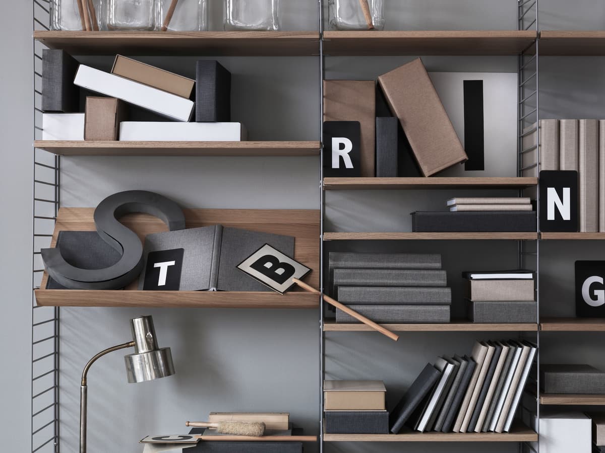 String Furniture Tijdschriftenrek Hout 58 X 30 Cm Walnoot thumbnail 4