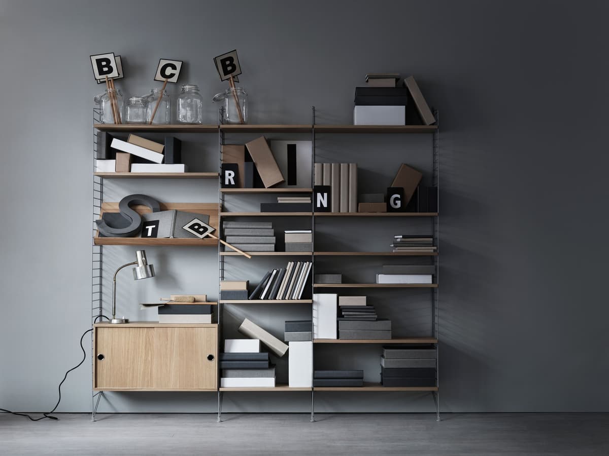 String Furniture Wall Side Panel 2-pack 30 X 75 Cm Zwart thumbnail 4