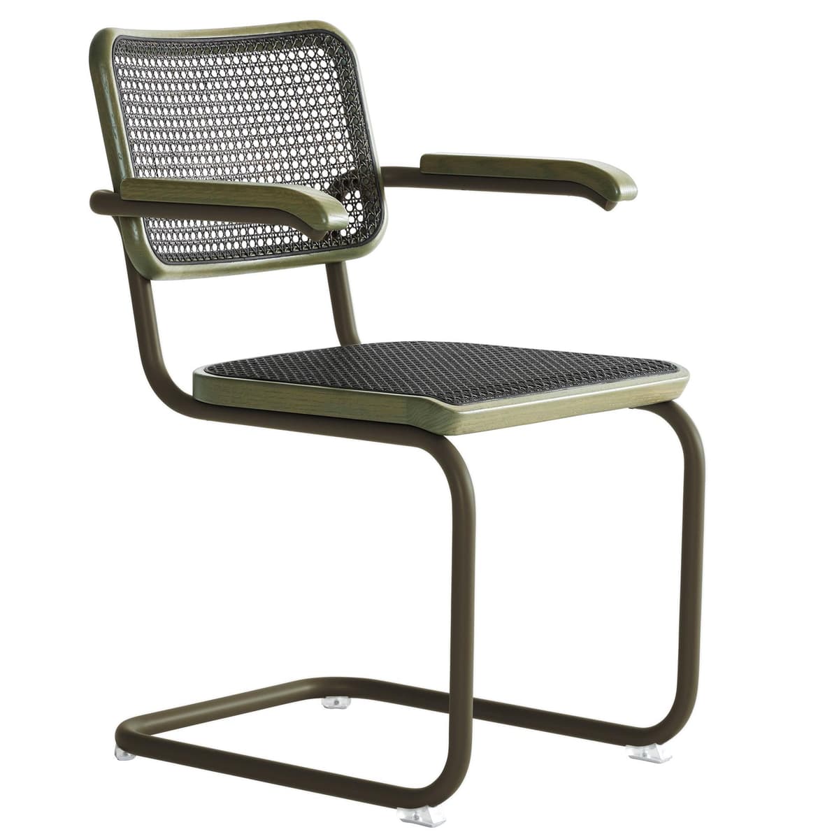 Thonet S64 V Eetkamerstoel Dark Melange Sage