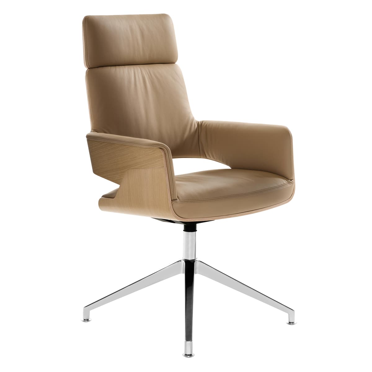 Thonet S847 DE/PVDE Bureaustoel Licht Eiken Stone