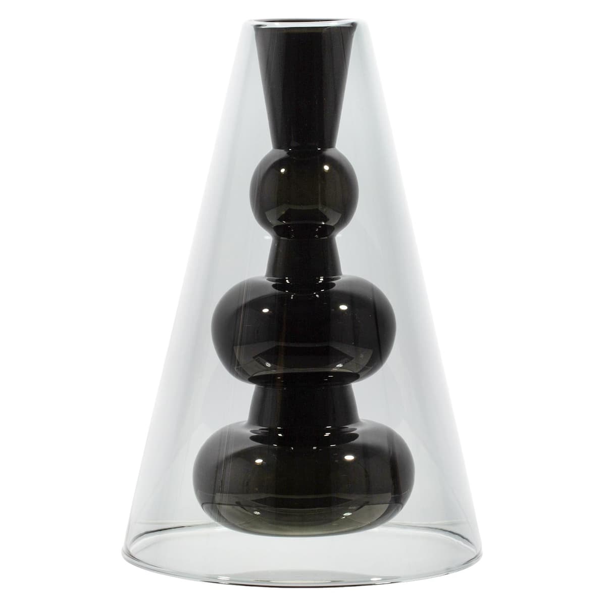 Tom Dixon Bump Cone Vaas Zwart