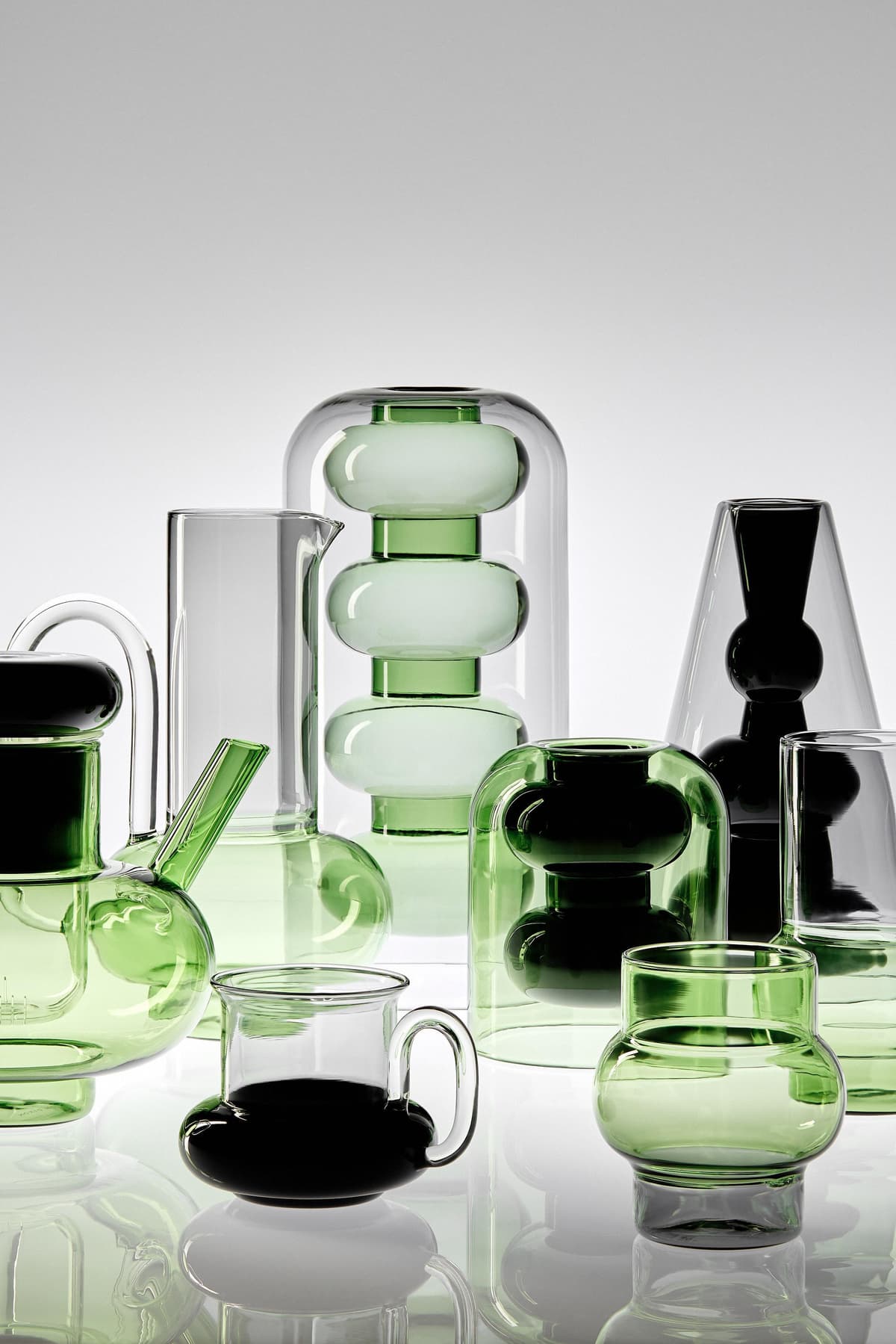 Tom Dixon Bump Theepot Zwart/groen thumbnail 2