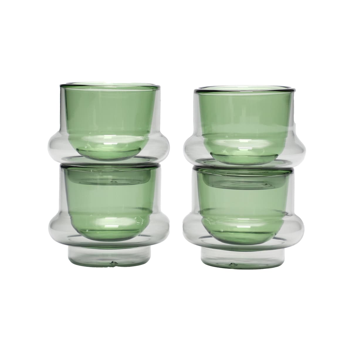Tom Dixon Bump Espresso Mok Set Van 4 Groen