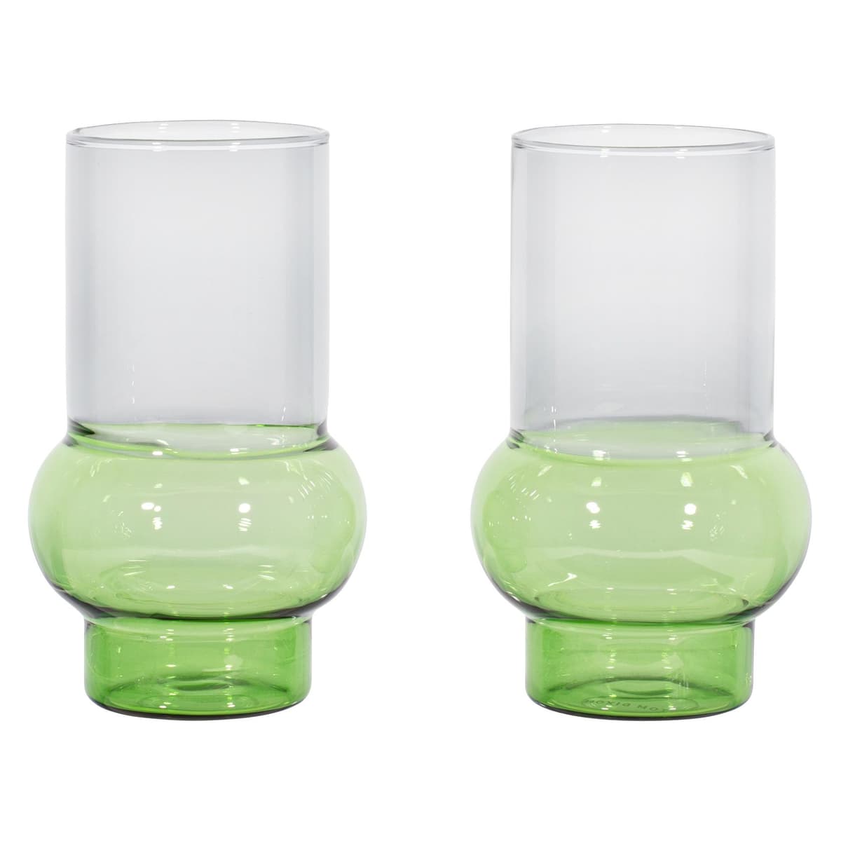 Tom Dixon Bump Tall Glazen Set Van 2 Groen