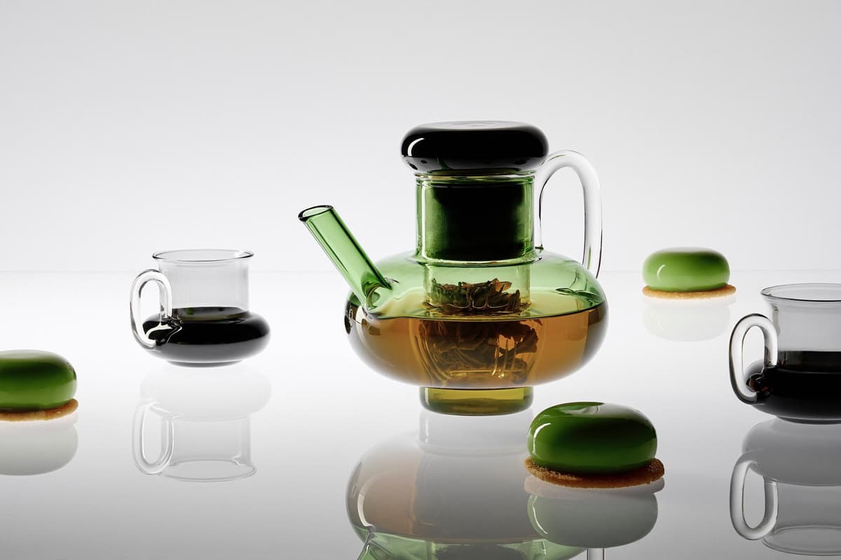 Tom Dixon Bump Theepot Zwart/groen thumbnail 3