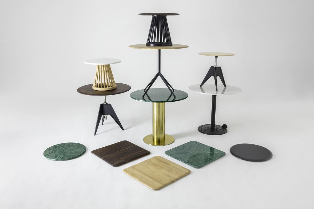 Tom Dixon Fan 60 Salontafel Zwart/Pebble Marmer thumbnail 2