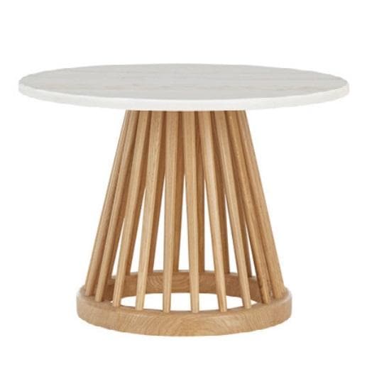 Tom Dixon Fan 60 Salontafel Naturel/wit Marmer