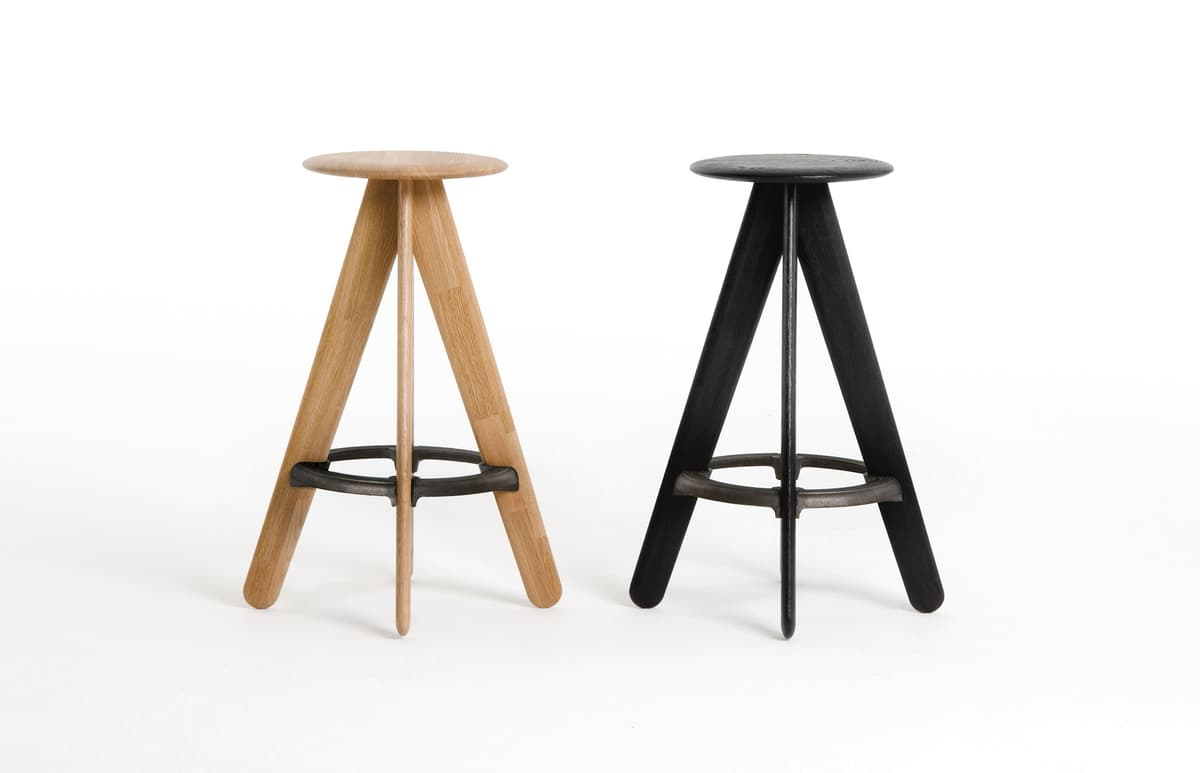 Tom Dixon Slab Bar Stool Barkruk Zwart thumbnail 2