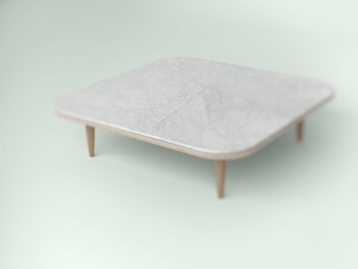 &tradition Fly Salontafel SC11 120x120 Zwart Marmer Onderstel Gerookt Eiken thumbnail 2