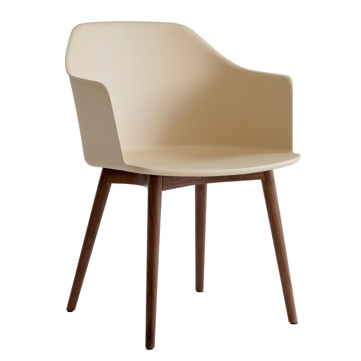 &tradition Rely HW76 Stoel Onderstel Walnoot Beige Zand