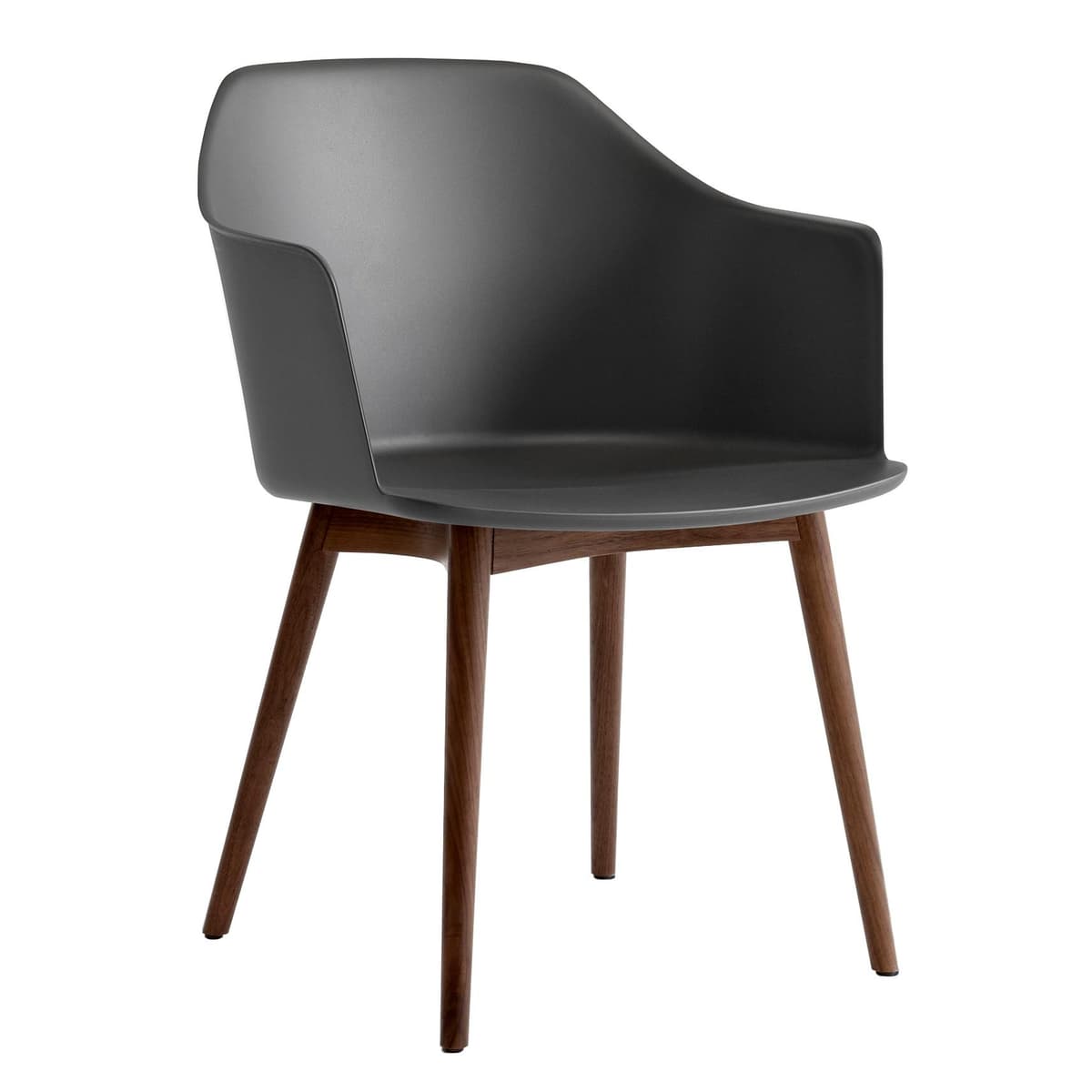 &tradition Rely HW76 Stoel Onderstel Walnoot Stone Grey