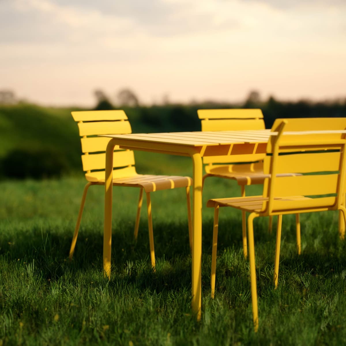 Valerie Objects Aligned Tuintafel 85x170 Yellow thumbnail 4