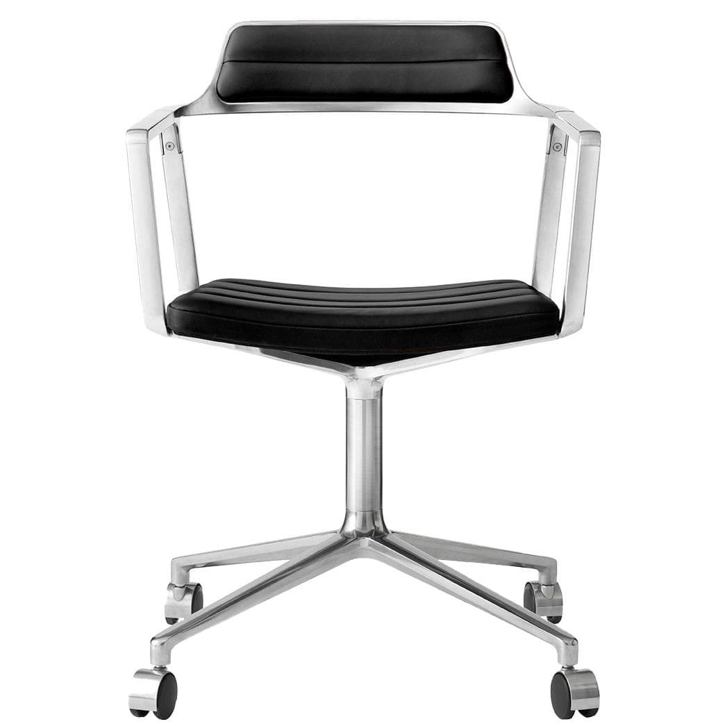 VIPP Vipp452 Bureaustoel Met Wielen Zwart