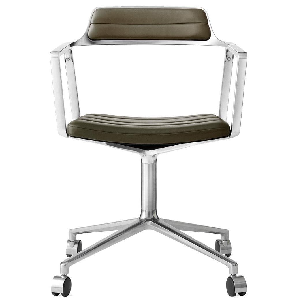 VIPP Vipp452 Bureaustoel Met Wielen Bosco Groen