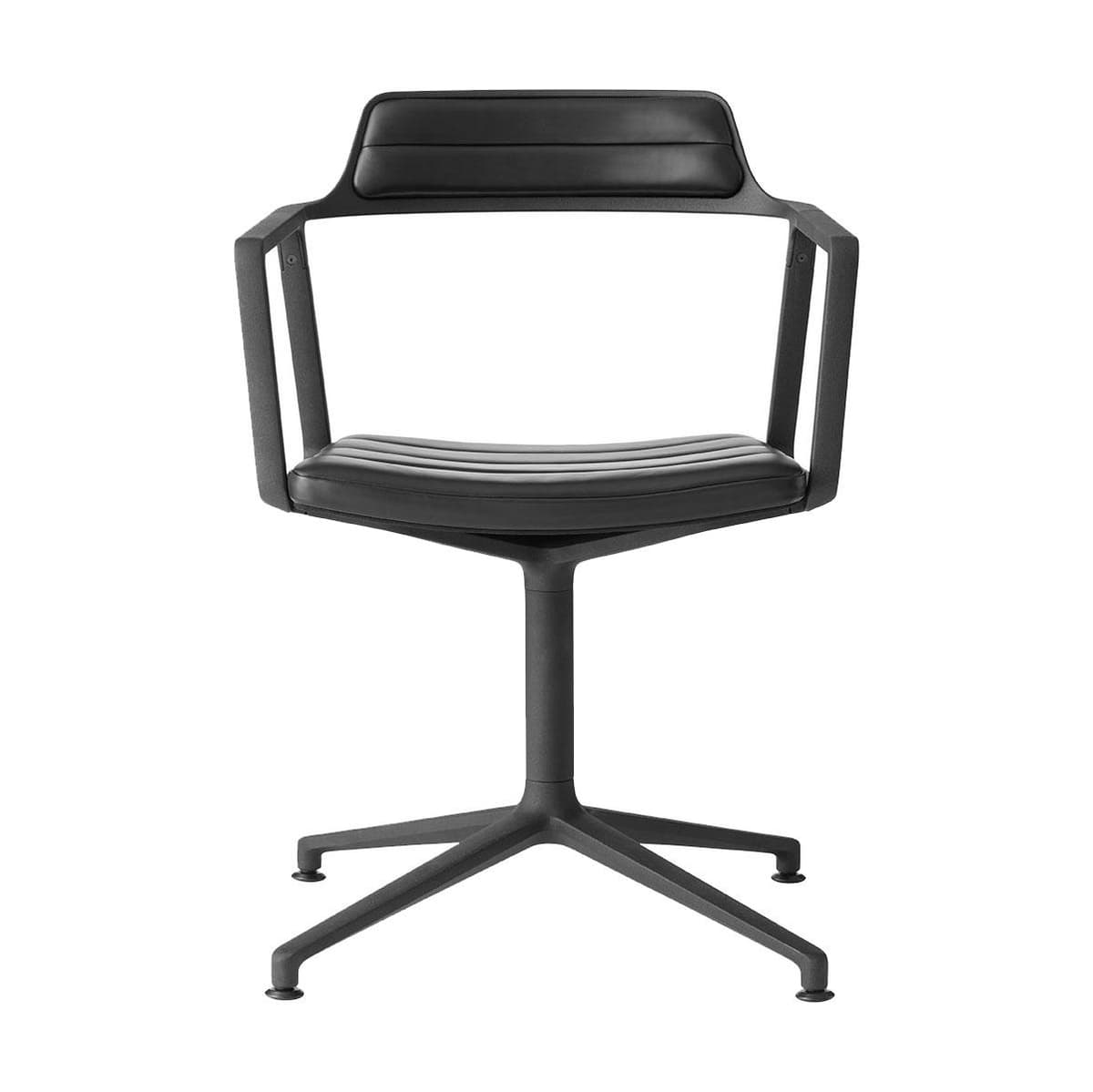 VIPP Vipp452 Bureaustoel Zonder Wielen Volledig Zwart