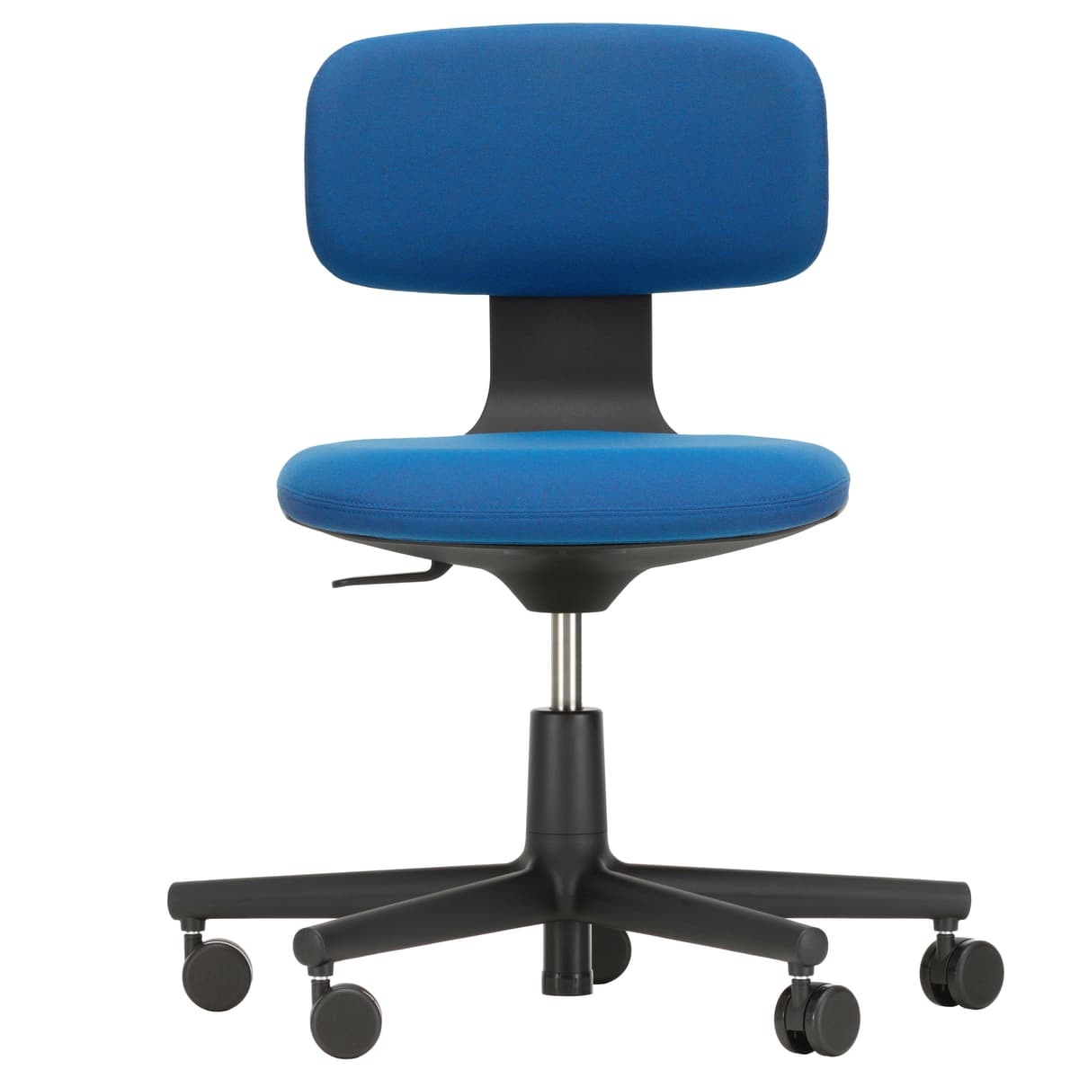 Vitra Rookie Bureaustoel Low Blue/Coconut Zwart Onderstel