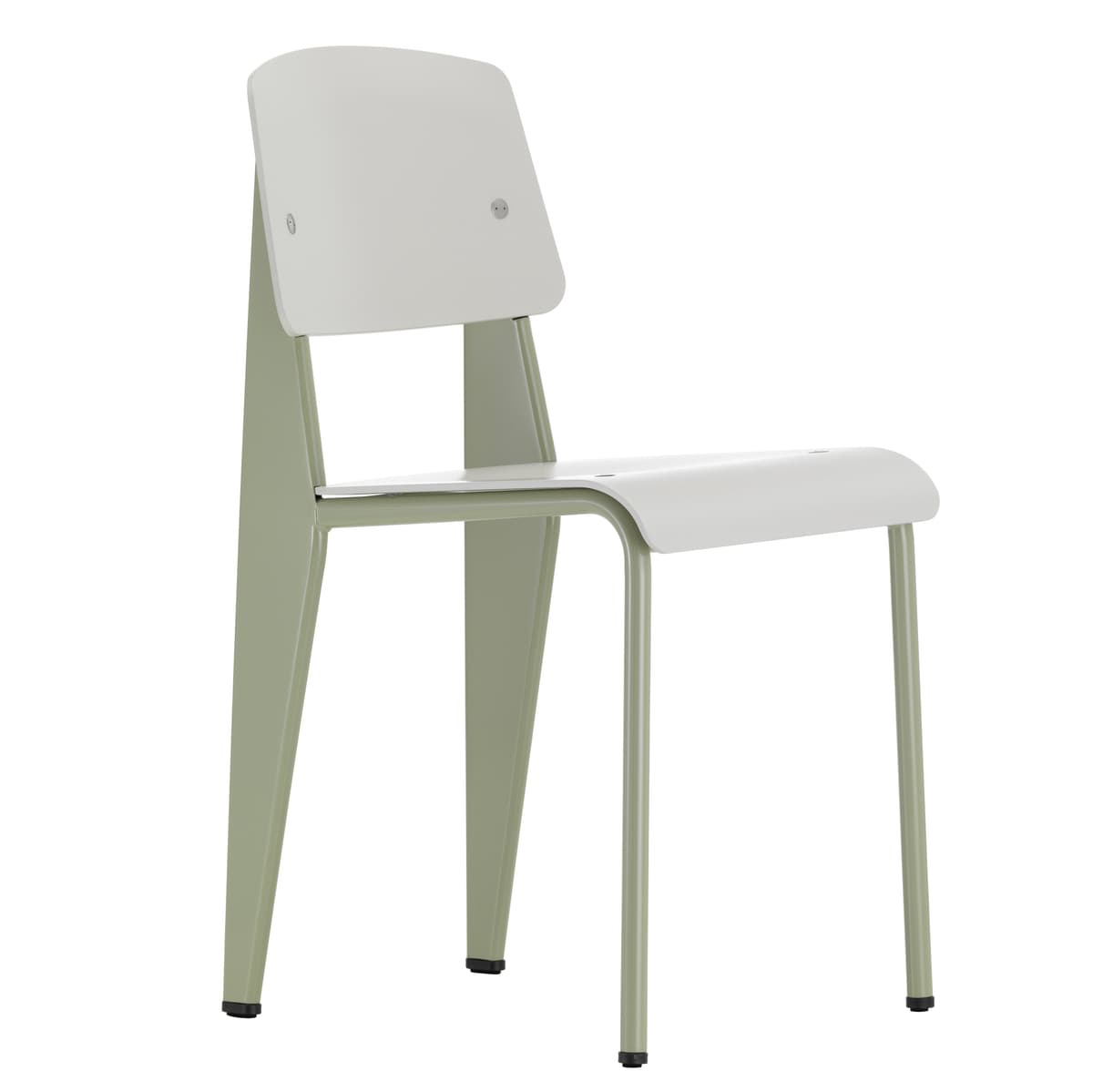 Vitra Standard SP Stoel Shell Warmgrey Base Gris Vermeer
