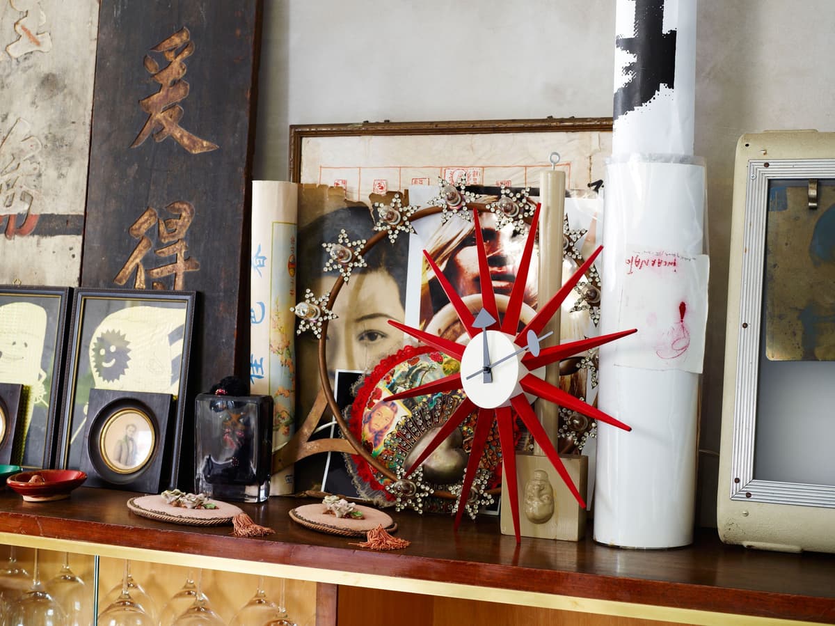 Vitra Sunburst Clock KlokØ47 Walnoot thumbnail 3