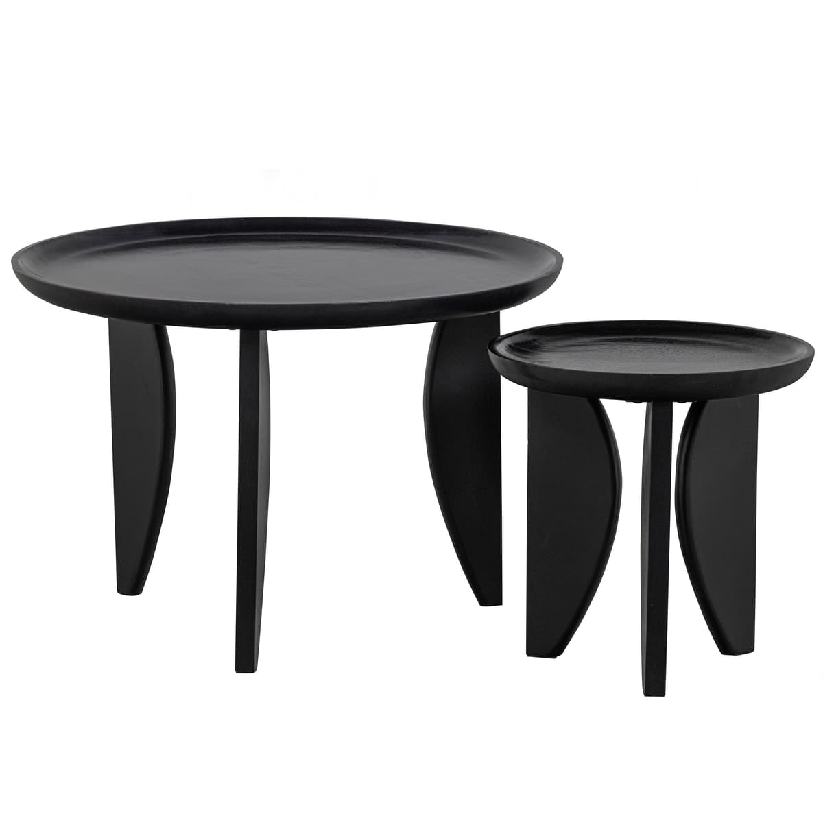 Vtwonen High Heels Bijzettafel Set Van 2 Zwart