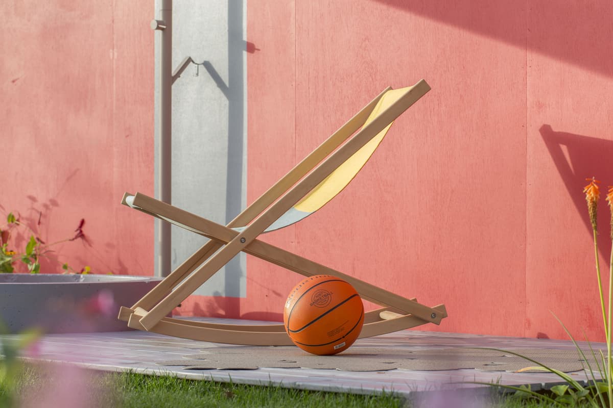 Weltevree Beach Rocker Schommelstoel Geel/groen thumbnail 2