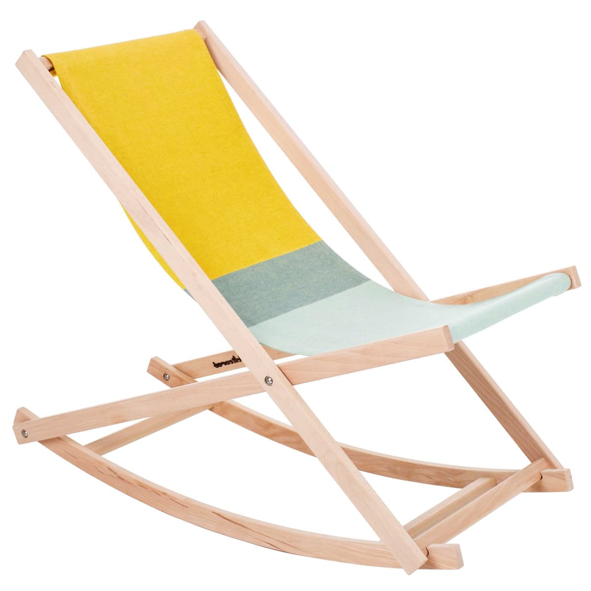 Weltevree Beach Rocker Schommelstoel Geel/groen