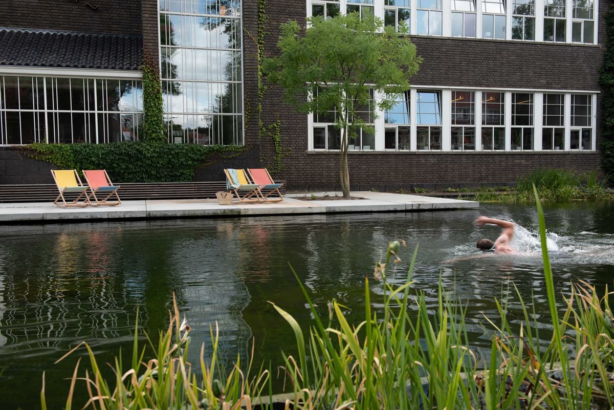 Weltevree Beach Rocker Schommelstoel Geel/groen thumbnail 3