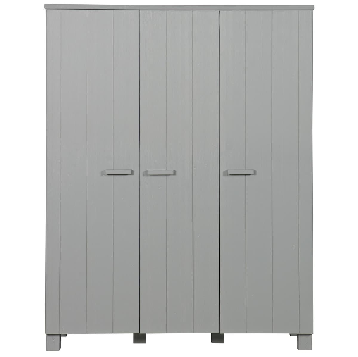 WOOOD Dennis Kledingkast 3-deurs Betongrijs