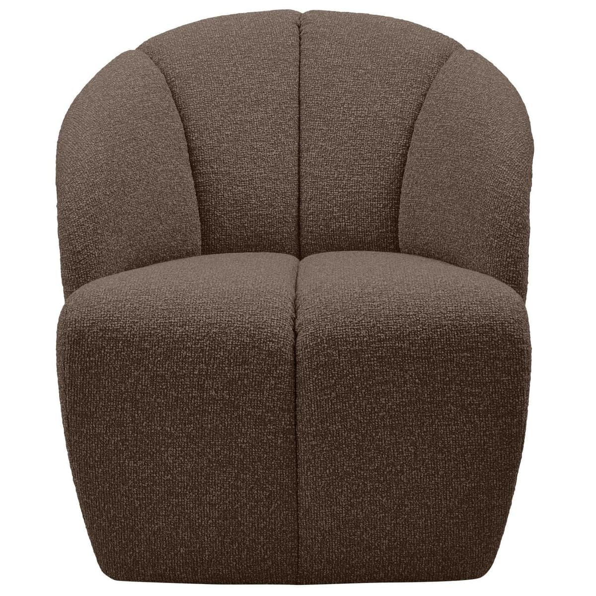 WOOOD Mojo Draaifauteuil Boucle Bruin Gemeleerd