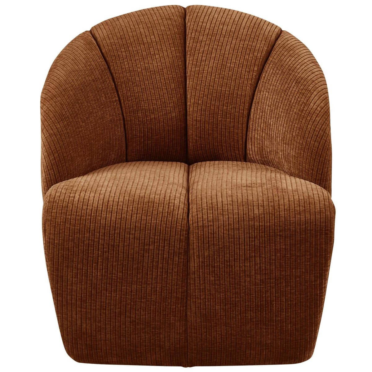 WOOOD Mojo Draaifauteuil Geweven Roest Bruin