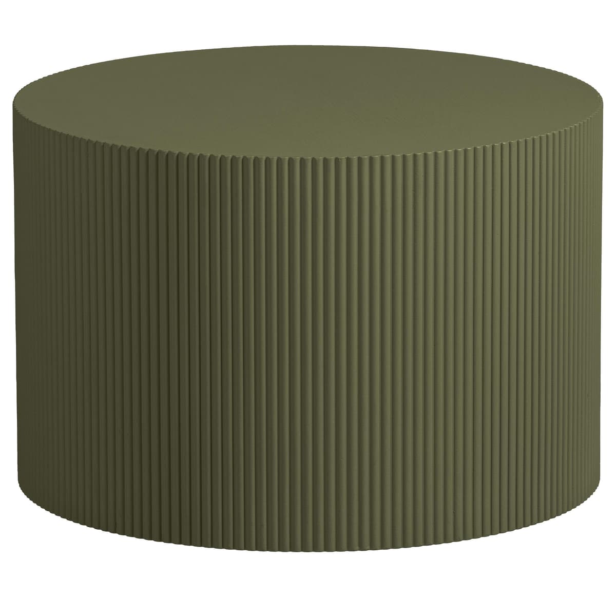 WOOOD Sanne BijzettafelØ60 Militair Groen