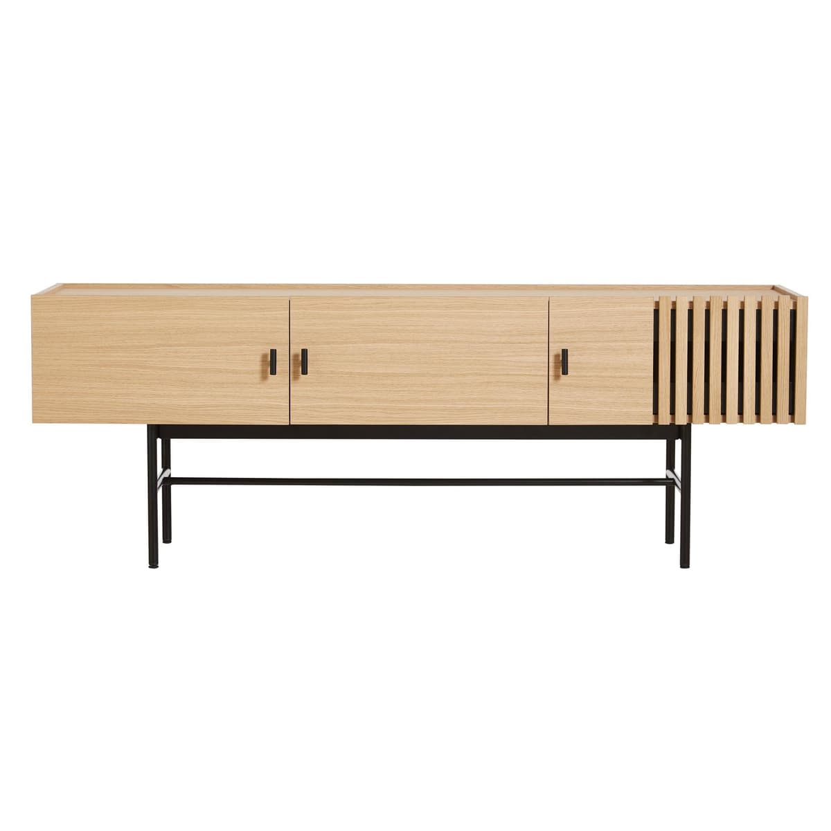 Woud Array Low Dressoir 150 White Pigmented Oak