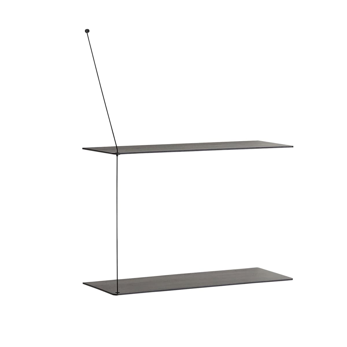 Woud Stedge Wandplank 60 Black Painted Oak