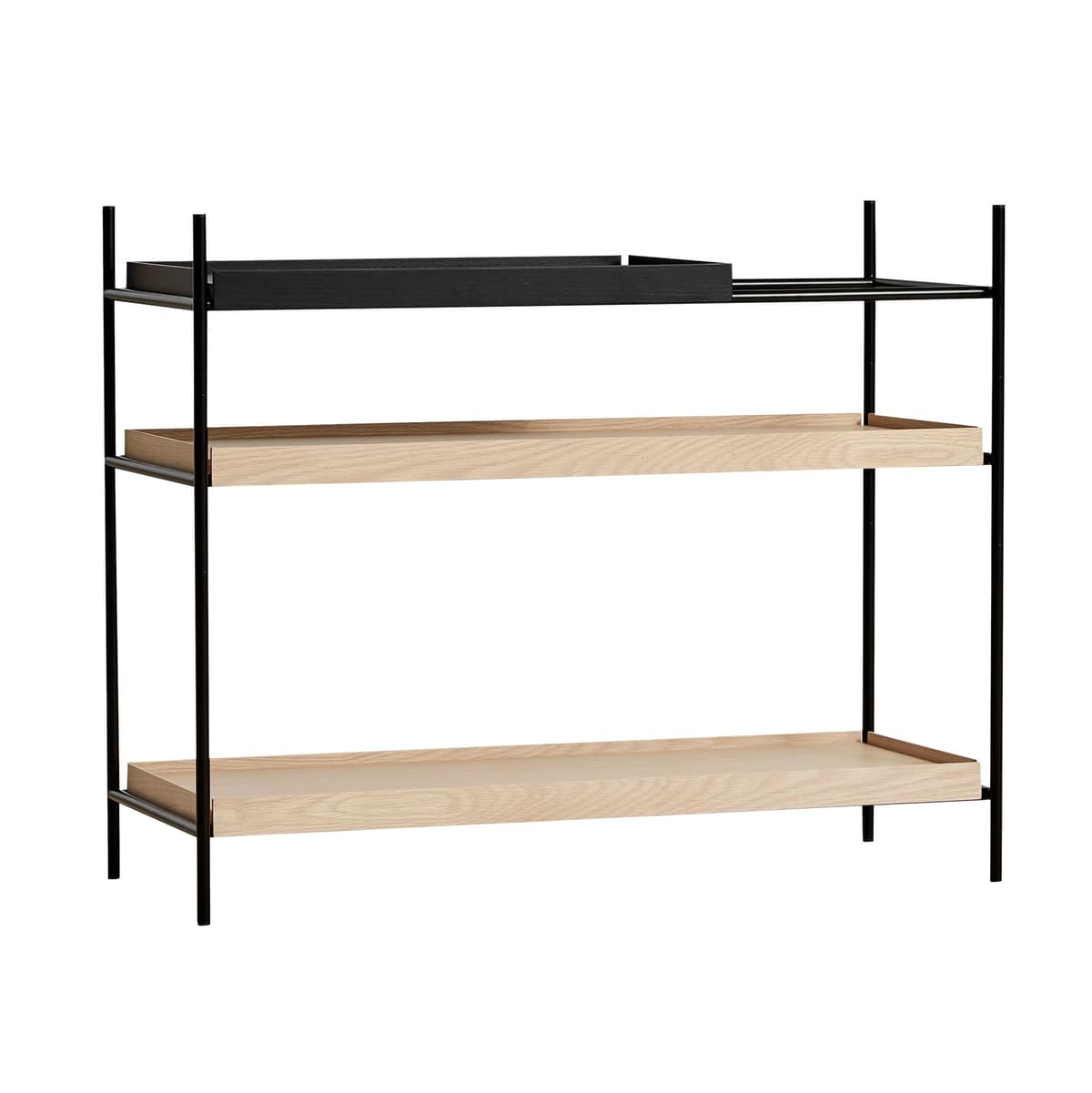 Woud Tray Shelf Stellingkast Low Style 3