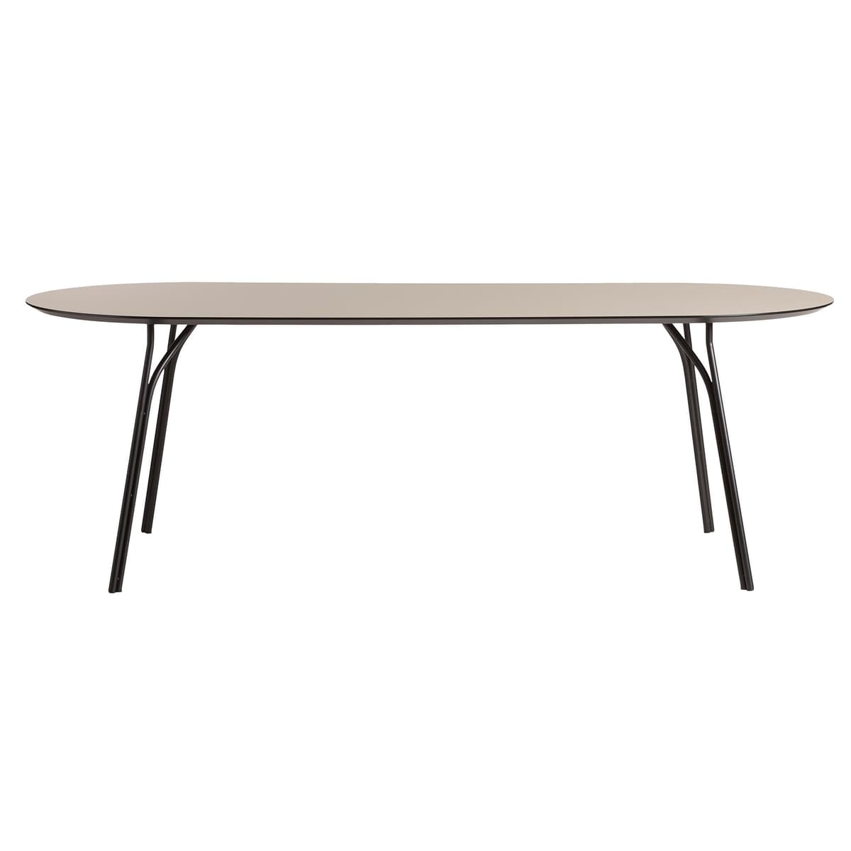 Woud Tree Eettafel 220x90 Beige/black