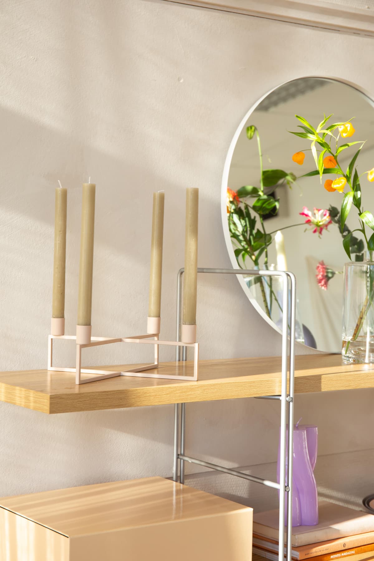 HANA 4flames Kandelaar Vierkant Ultra Marine Blue thumbnail 2