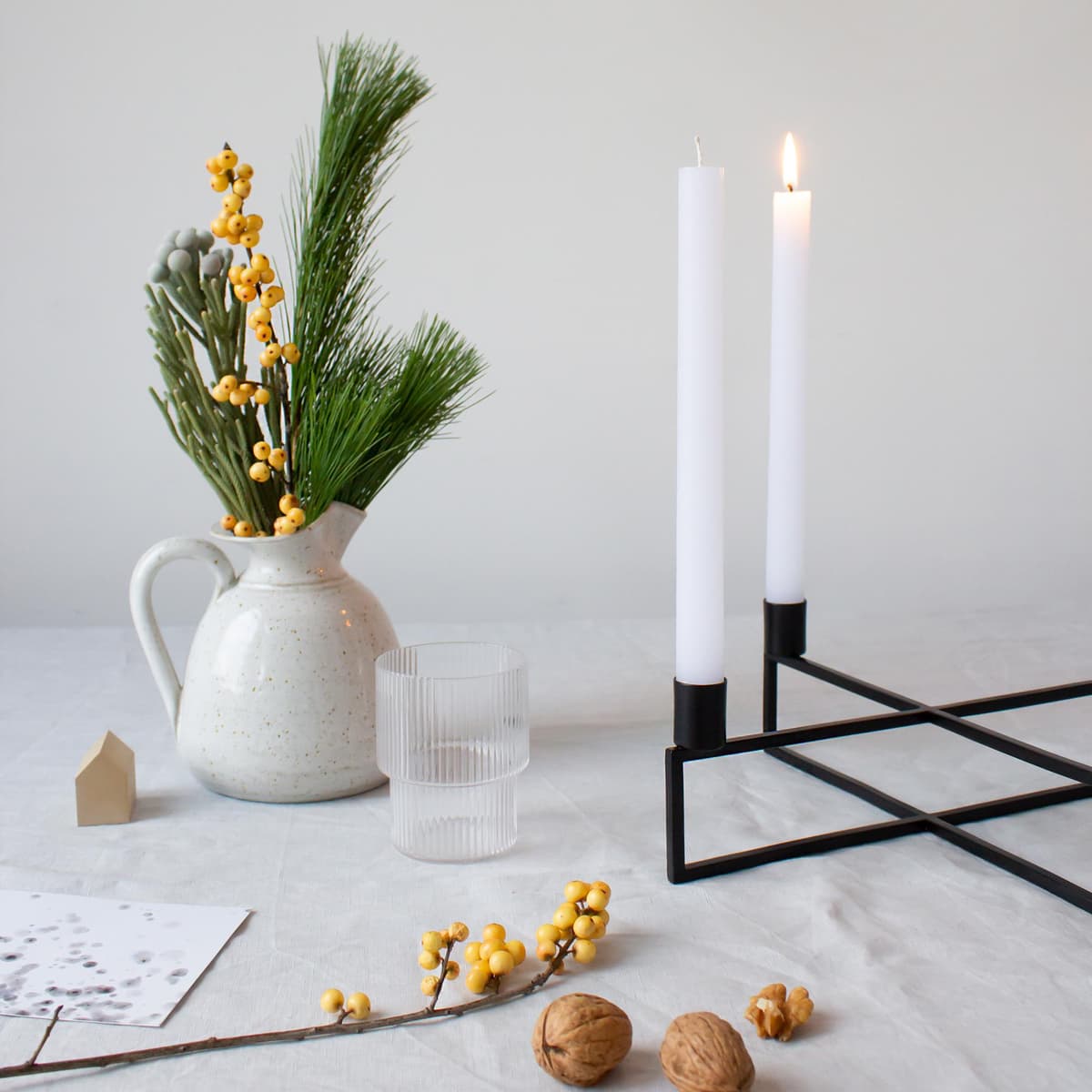 HANA 4flames Kandelaar Vierkant Ultra Marine Blue thumbnail 3