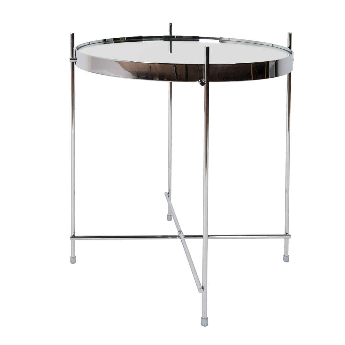 Zuiver Cupid Bijzettafel Zilver 43x43