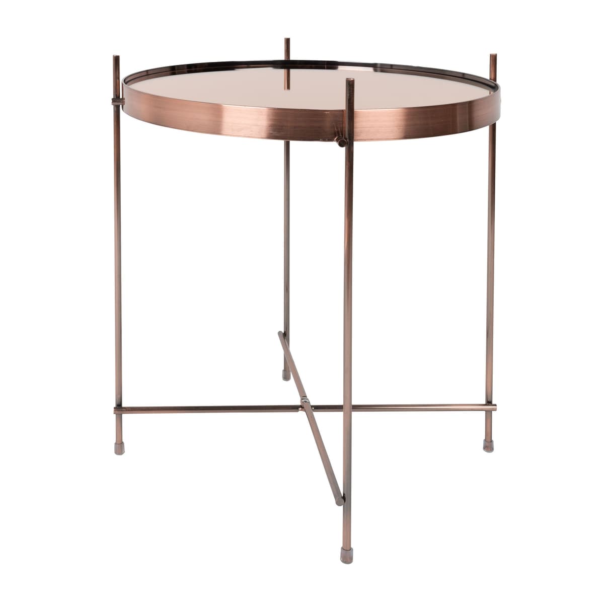 Zuiver Cupid Bijzettafel Koper 43x43