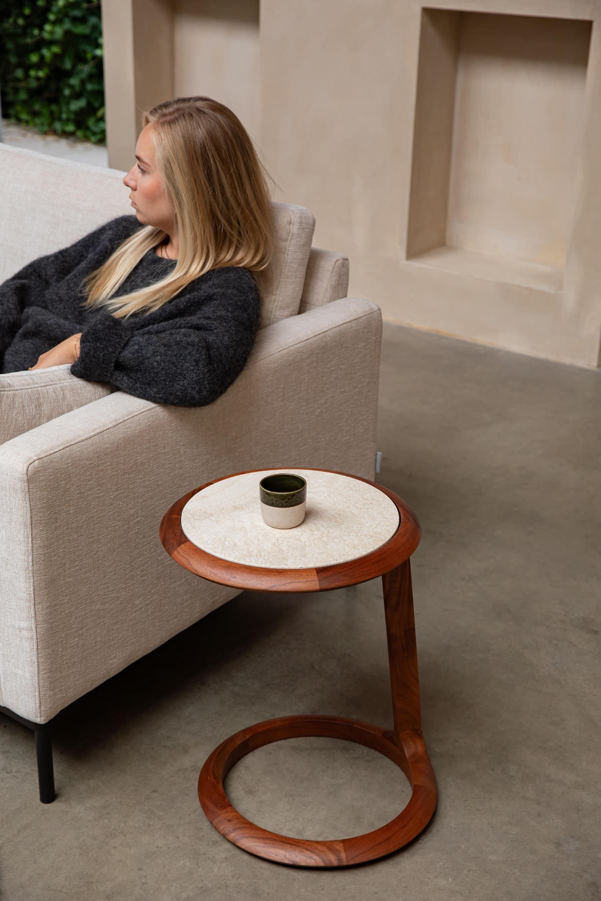 Zuiver Doppio Bijzettafel Bruin thumbnail 2