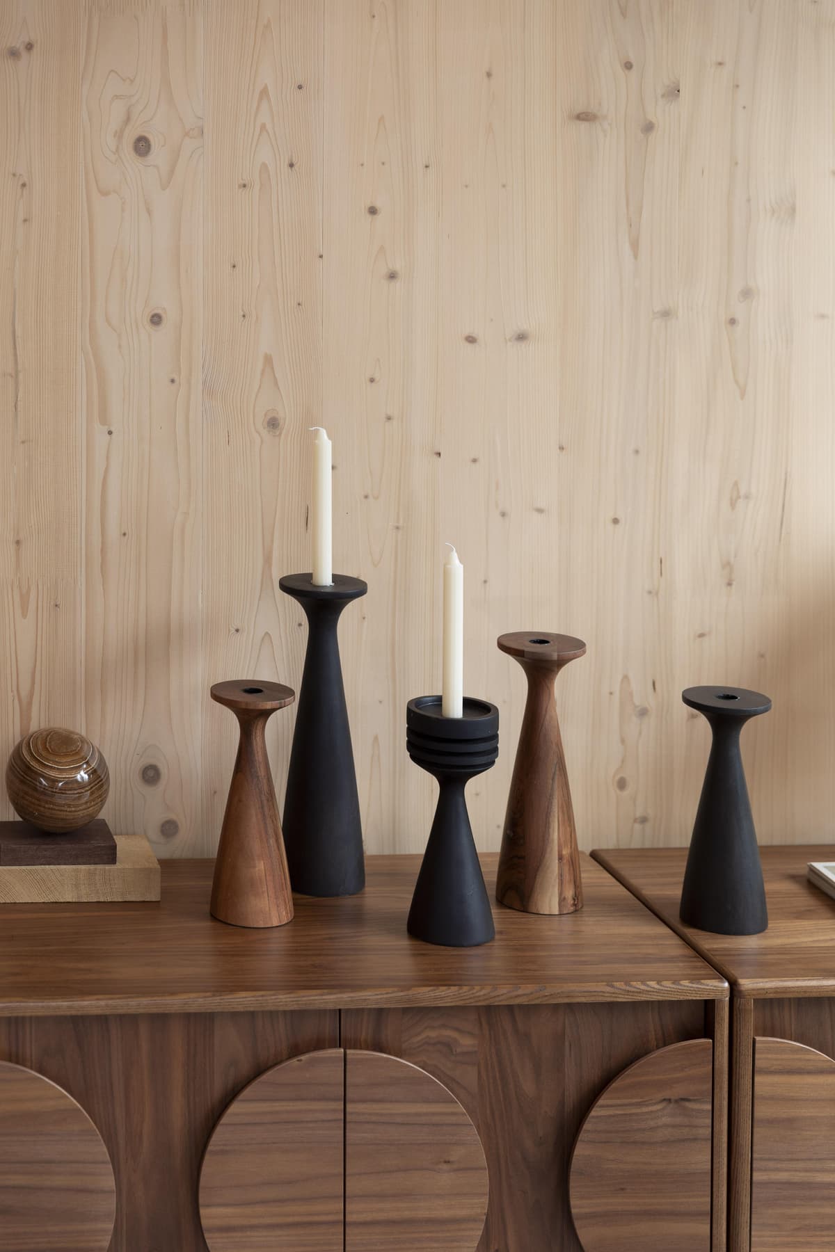 Zuiver Flames Kandelaar Large Bruin thumbnail 3